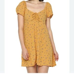 American Eagle Ruched Flutter Sleeve Mini Dress Size Small